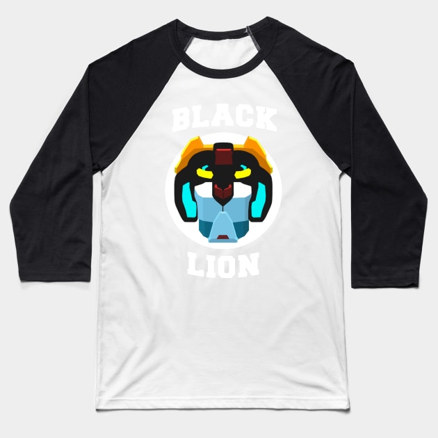 Black Lion Baseball T-Shirt by Anomalia